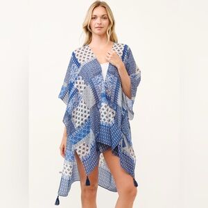 Raj Blue Patchwork Kimono - New in Bag